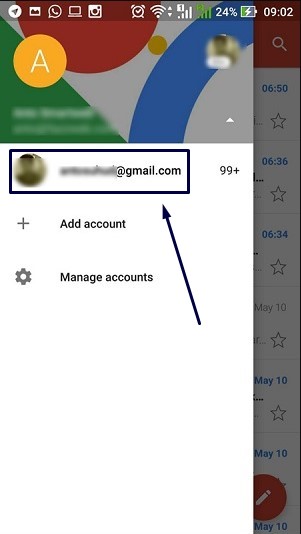 Cara buka email gmail di android